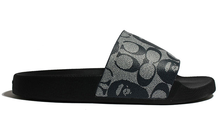 A BATHING APE x Coach Bape Slide 'Black Dark Grey' 1H73-191-904-BLUE