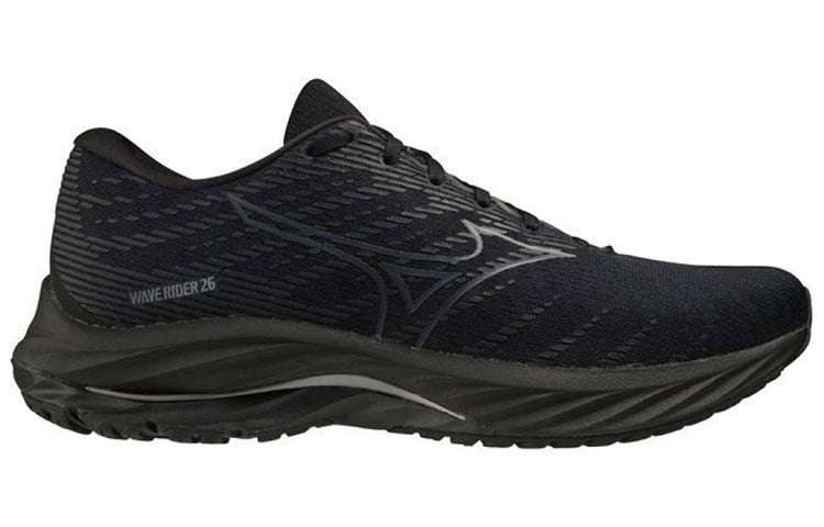 Mizuno Wave Rider 26 Super Wide 'Black Dark Grey' J1GC220403