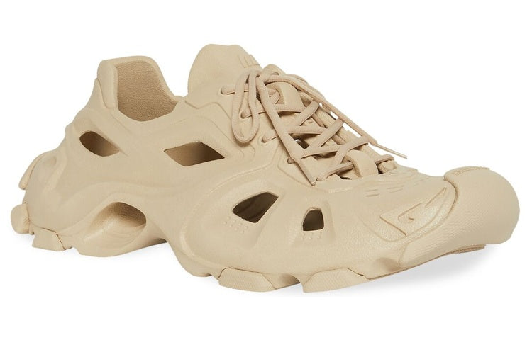 Balenciaga HD Lace Up Cut Out Sneakers 'Beige' 702421W3CES9300