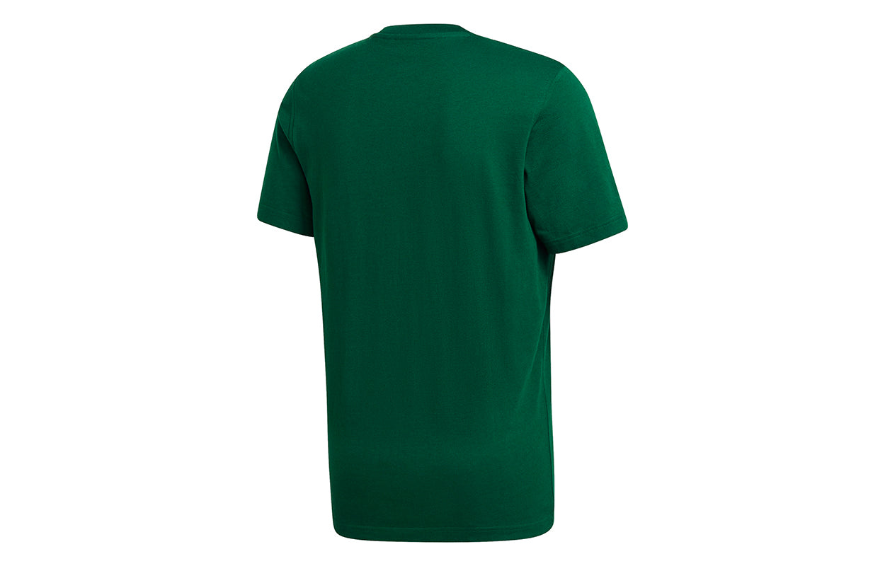 adidas originals TREFOIL logo Printing Sports Short Sleeve Green GJ8295