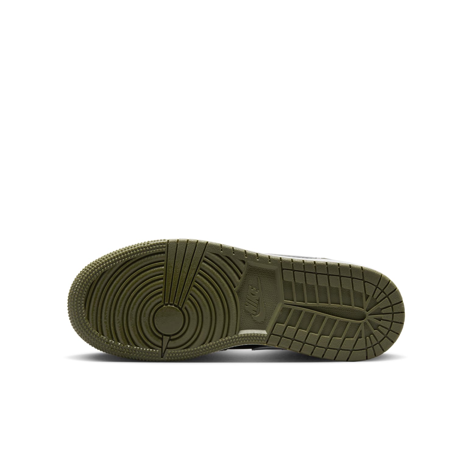 (GS) Air Jordan 1 Mid 'Black White Olive' DQ8423-092