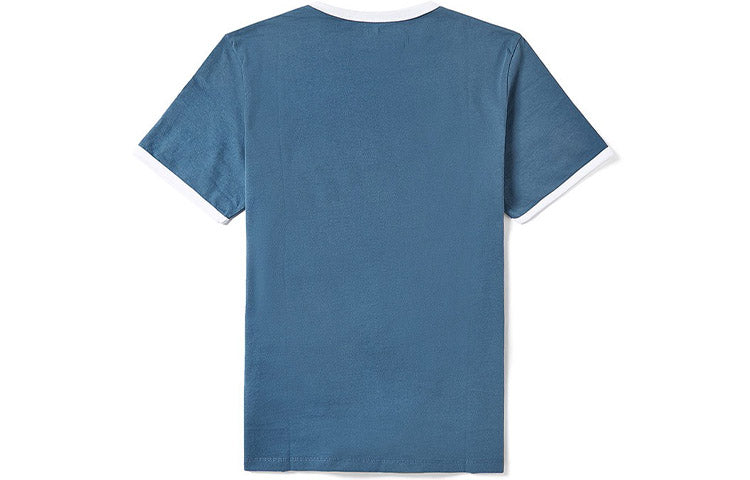 Men's Timberland Casual Round Neck Printing Short Sleeve Blue A2B86288