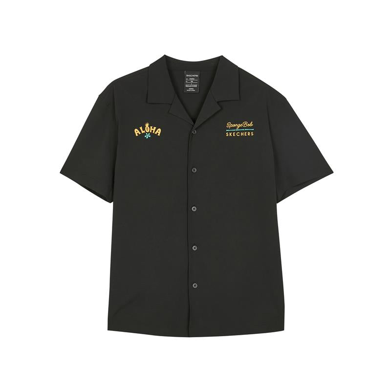 Skechers x SpongeBob SquarePants Back Graphic Shirt 'Black Yellow' L222U073
