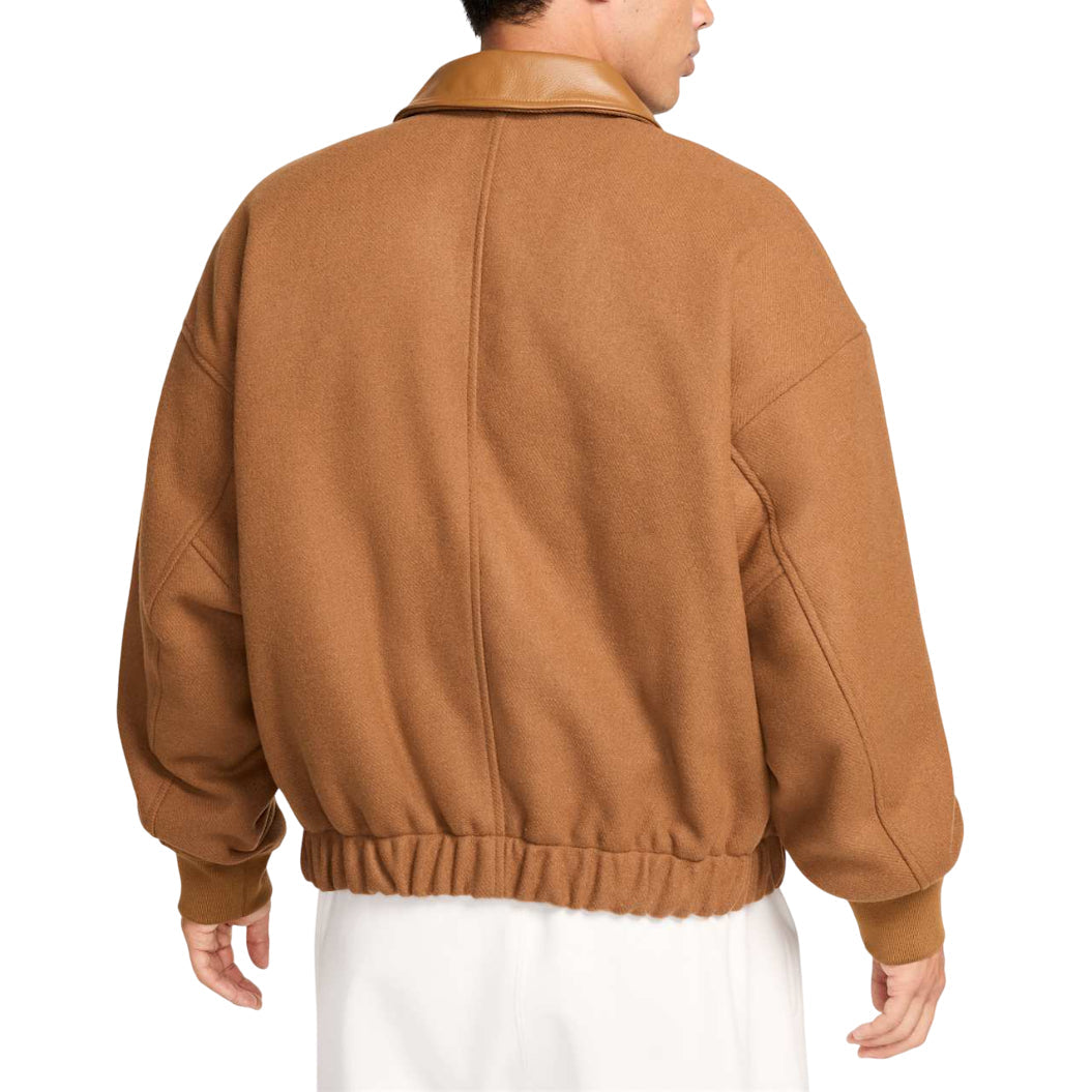 Nike Solo Swoosh Varsity Jacket 'Light British Tan' FZ1168-281