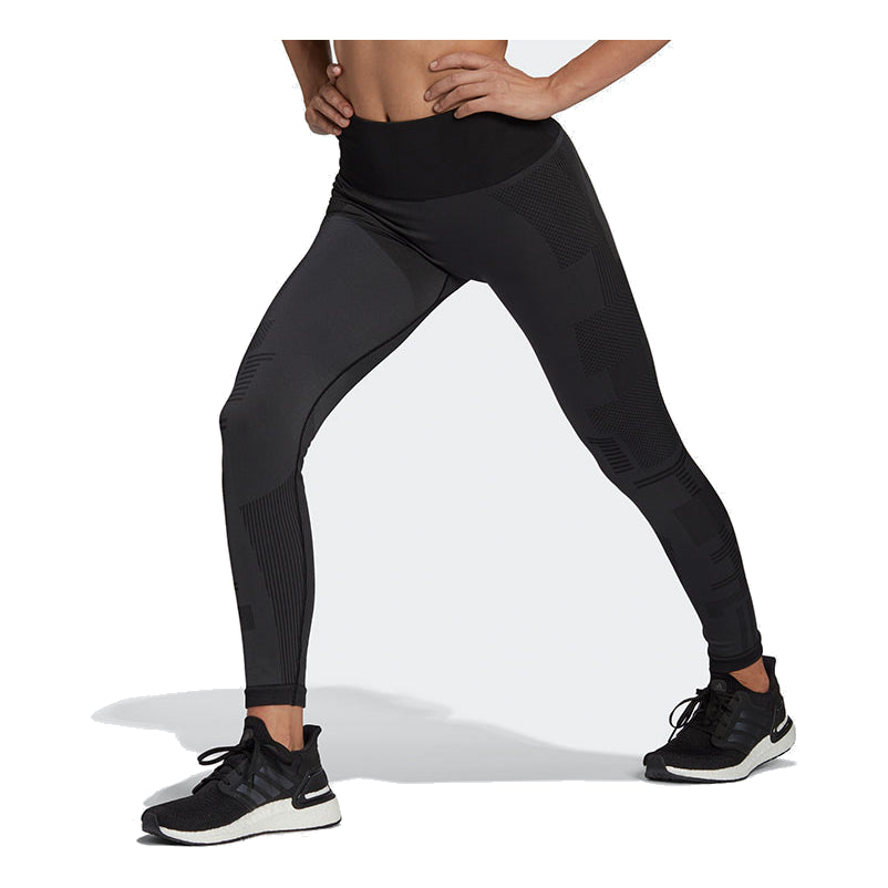 (WMNS) adidas x Karlie Kloss Knit Tights Asia Sizing 'Black' HB1437
