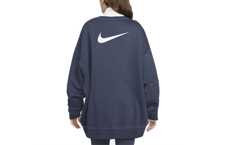 (WMNS) Nike Casual Sports Loose Round Neck Long Sleeves Hoodie Purple DD5611-437