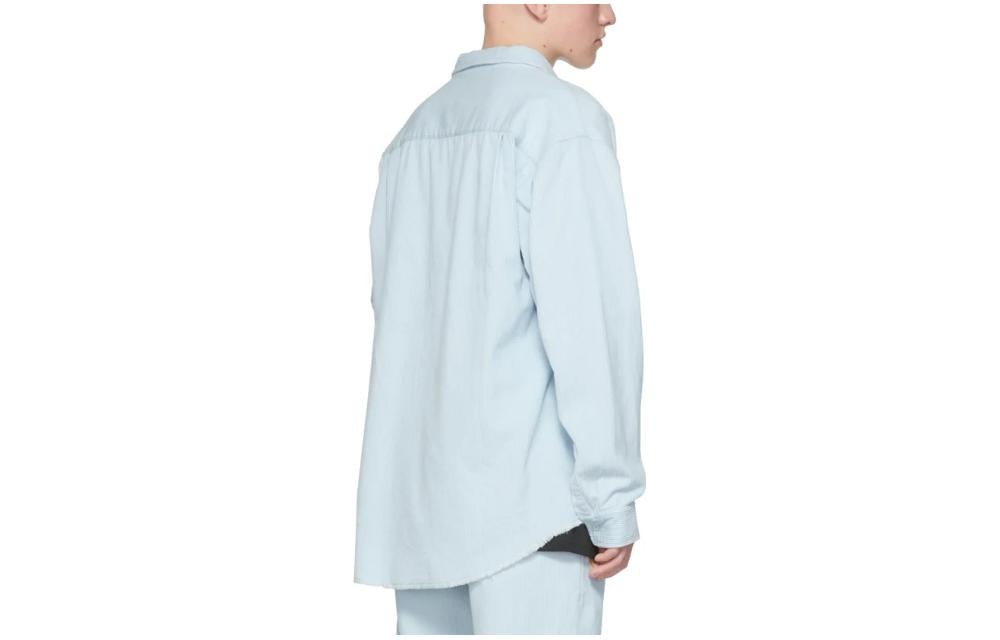 Drew House Ssense Exclusive Mascot Shirt 'Baby Blue' DR-SS22-670