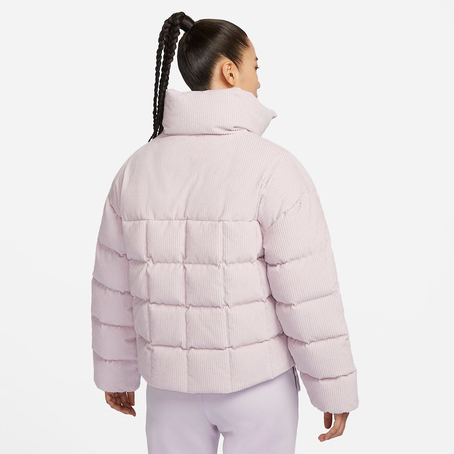 (WMNS) Nike Sportswear Essential Therma-FIT Oversized Corduroy Puffer 'Purple Grey' FD8214-019
