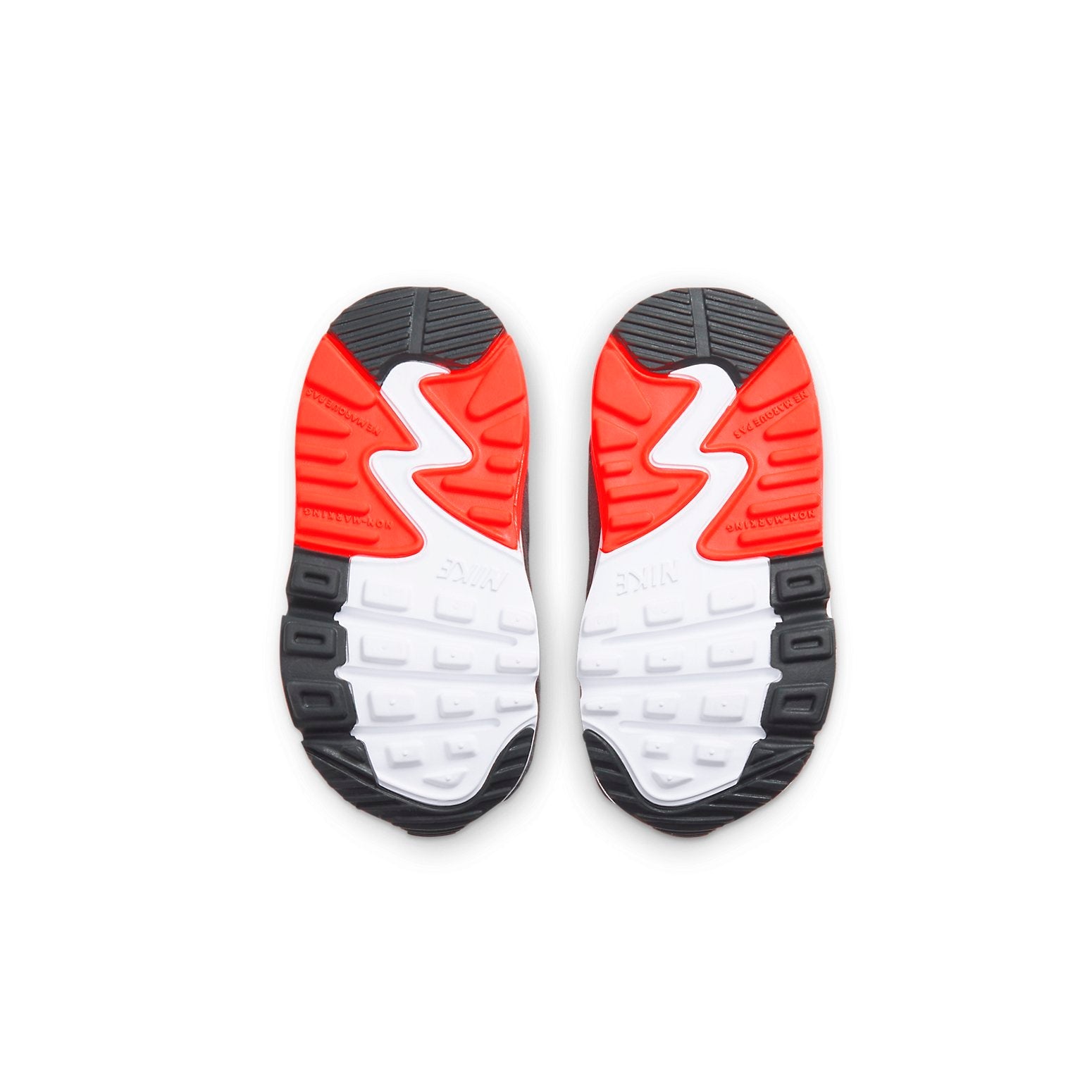 (TD) Nike Air Max 90 Running Shoes Grey/Red/Black CD6868-012