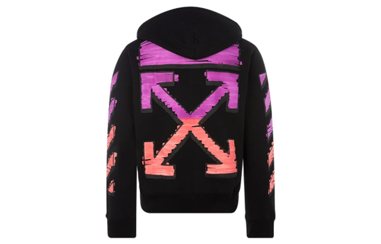 Off-White FW21 Large Arrow Printing Pattern Jacket Version Black OMBE001R21FLE0021032-1