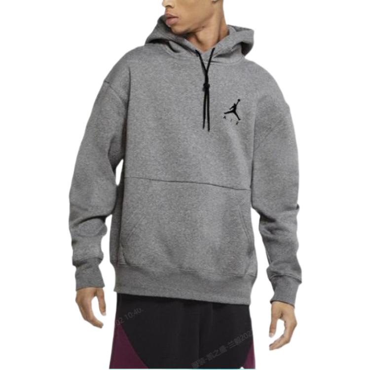 Air Jordan Classic Flying  Hooded Pullover Hoodie Men's Grey CK6685-091