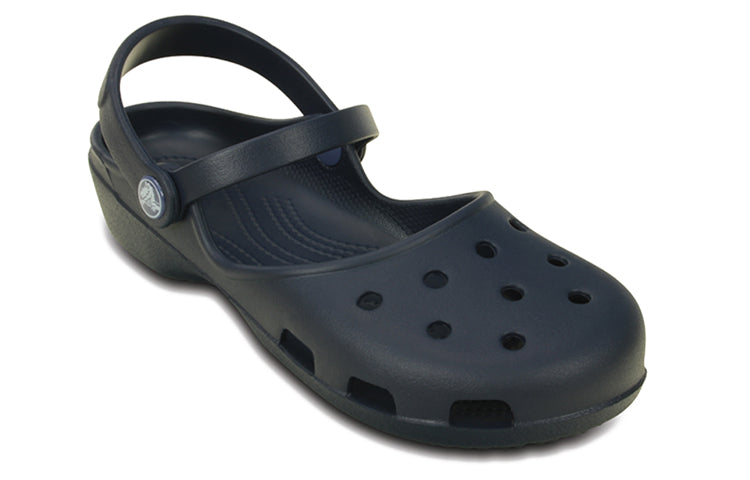 (WMNS) Crocs Classic Clog Beach Sandals Shoe Deep Blue 202494-410