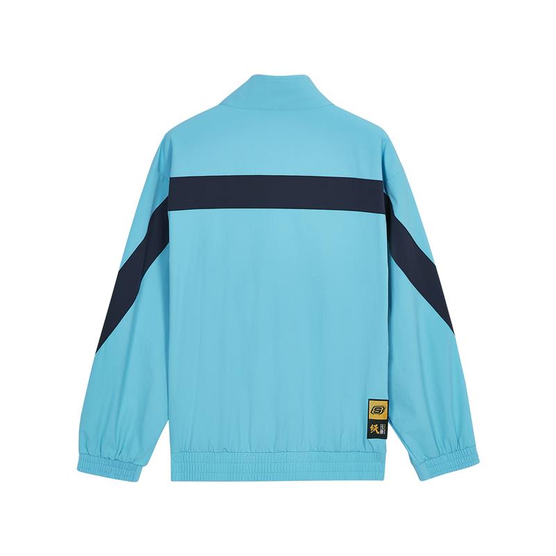 (GS) Skechers x Paper Plays LA Half-Zip Jacket 'Blue Black' L321B008