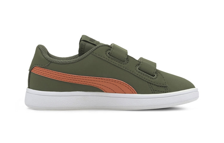 (PS) PUMA Smash V2 Buck V Ps Leisure Sneakers Green/Brown 365183-20