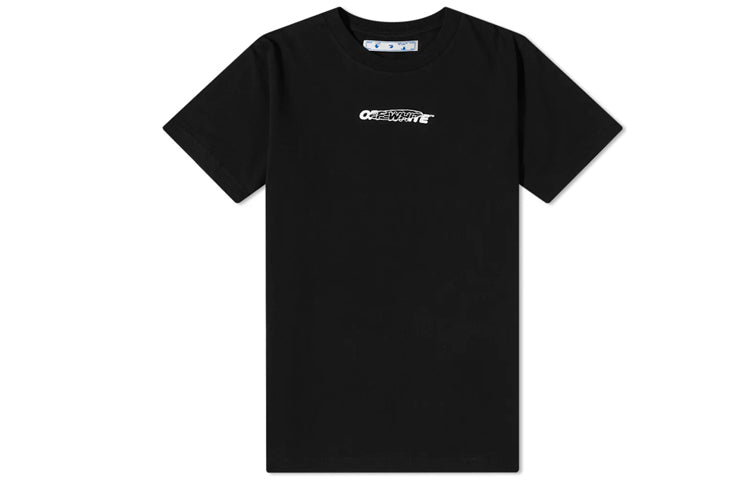 Off-White Back Printing Short Sleeve Ordinary Version Black OMAA027E20JER0041001