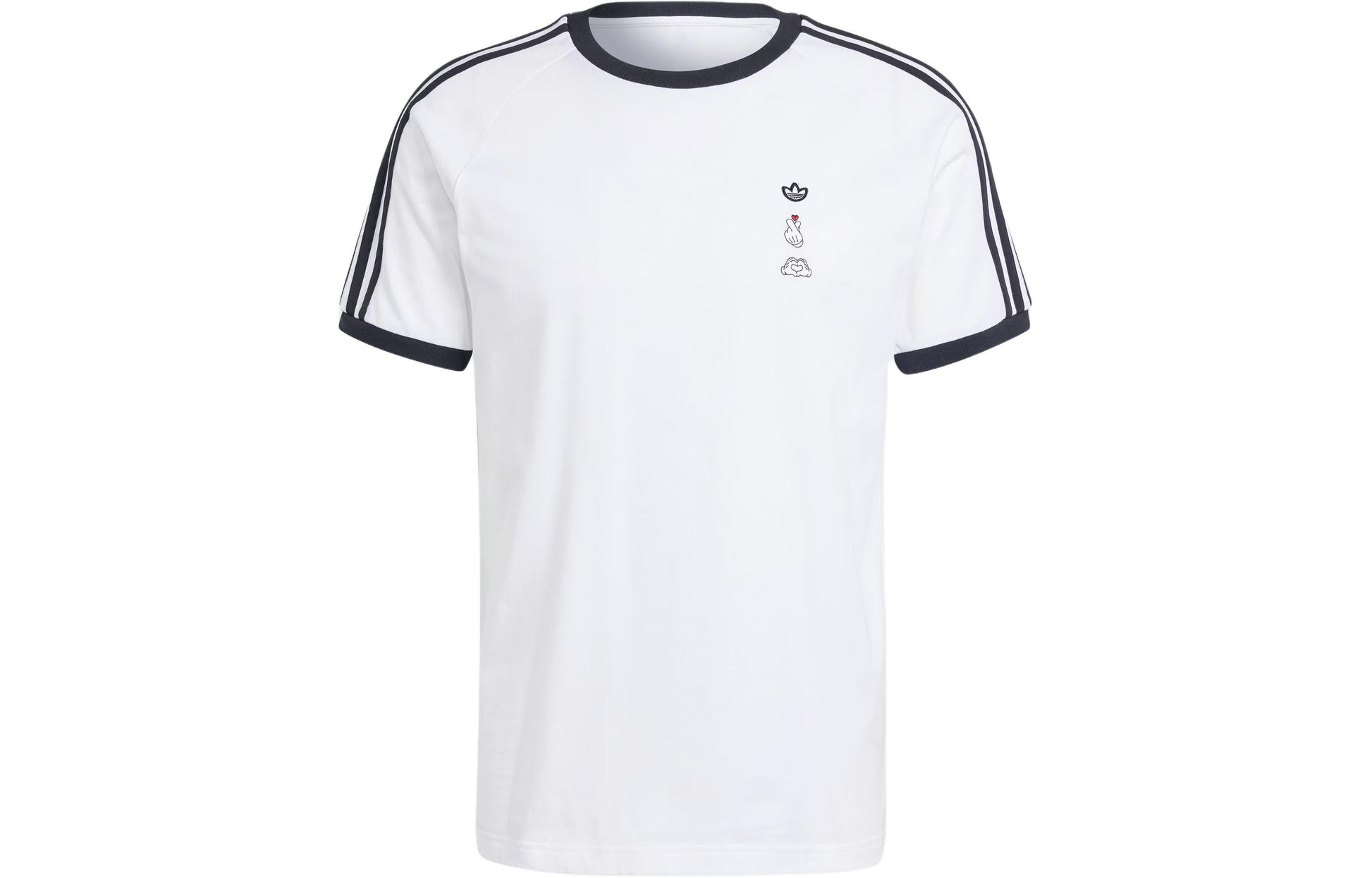 adidas Mickey Mouse x Originals 3-Stripes Tee Asia Sizing 'White' IY2270
