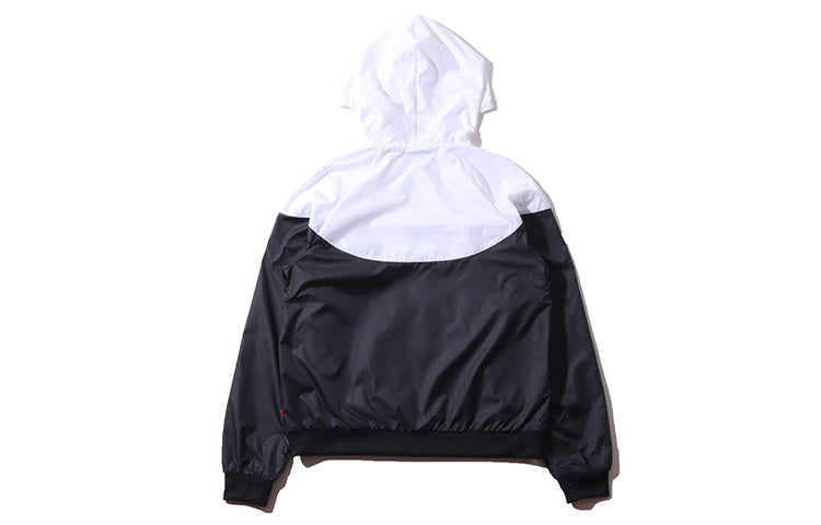 (WMNS) Nike Splicing Sports Hooded Jacket Breathable Black AR3093-010