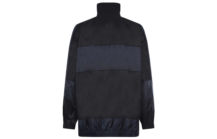 Balenciaga BB Patchwork Nylon Full-Zip Windbreaker 'Navy Black' 623019TIO544100