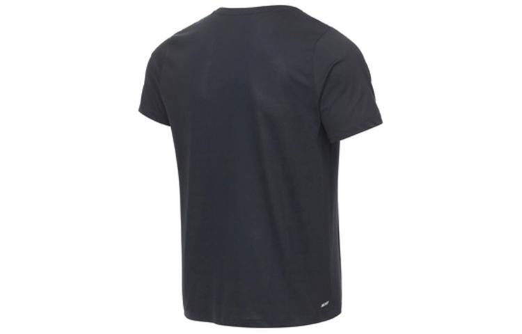 New Balance Graphic Heathertech T-Shirt Asia Sizing 'Black Blue' AMT11071-BM