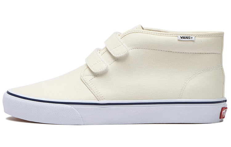 Vans Unisex Chukka EZ Mid-Top Velcro Sneakers White 6124190002013