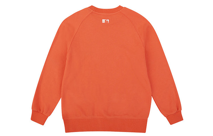 Men's MLB Loose Athleisure Casual Sports Round Neck Long Sleeves Unisex Orange 31MTC3011-50O
