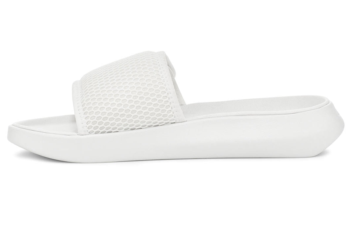 (WMNS) UGG LA Light Slide White Slippers 1107911-WHT