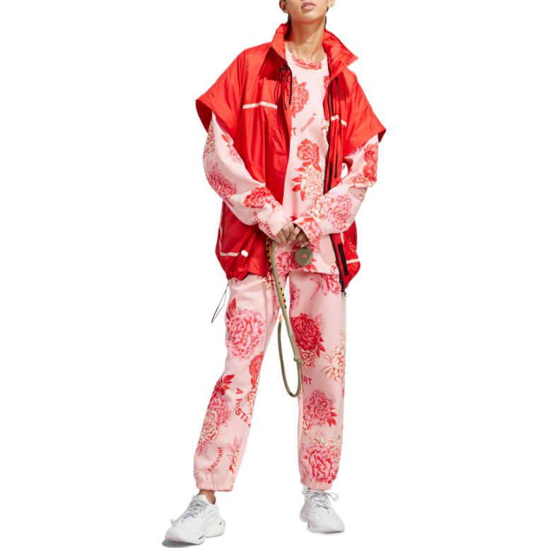 (WMNS) adidas x Stella McCartney Boxy Floral Sweatshirt 'Pink' HR8080