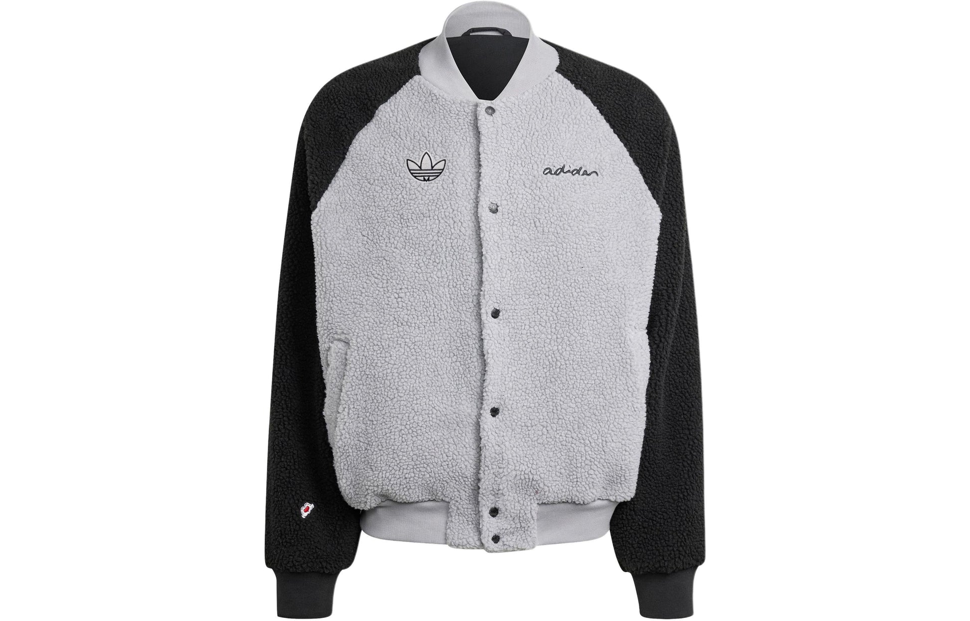 adidas Originals x Disney V-Day FL Jacket Asia Sizing 'Grey Black' IY2265