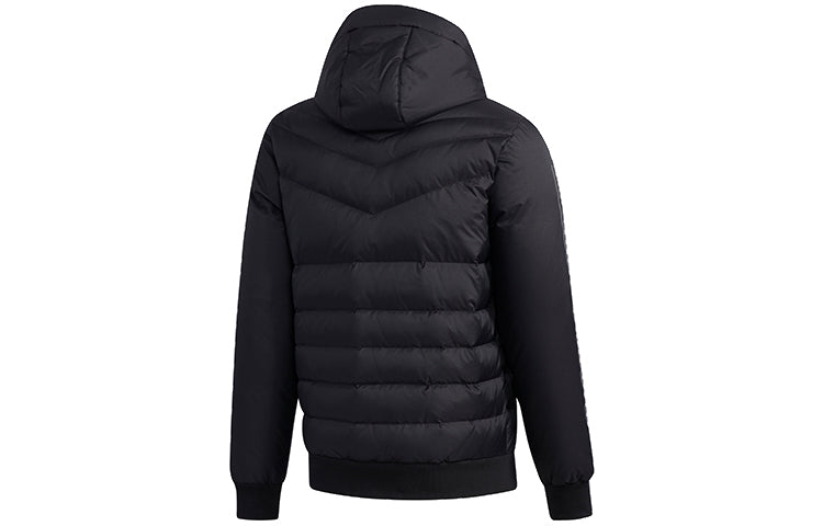 adidas neo M Sprty Puffer Athleisure Casual Sports Stay Warm hooded down Jacket Black EI4422