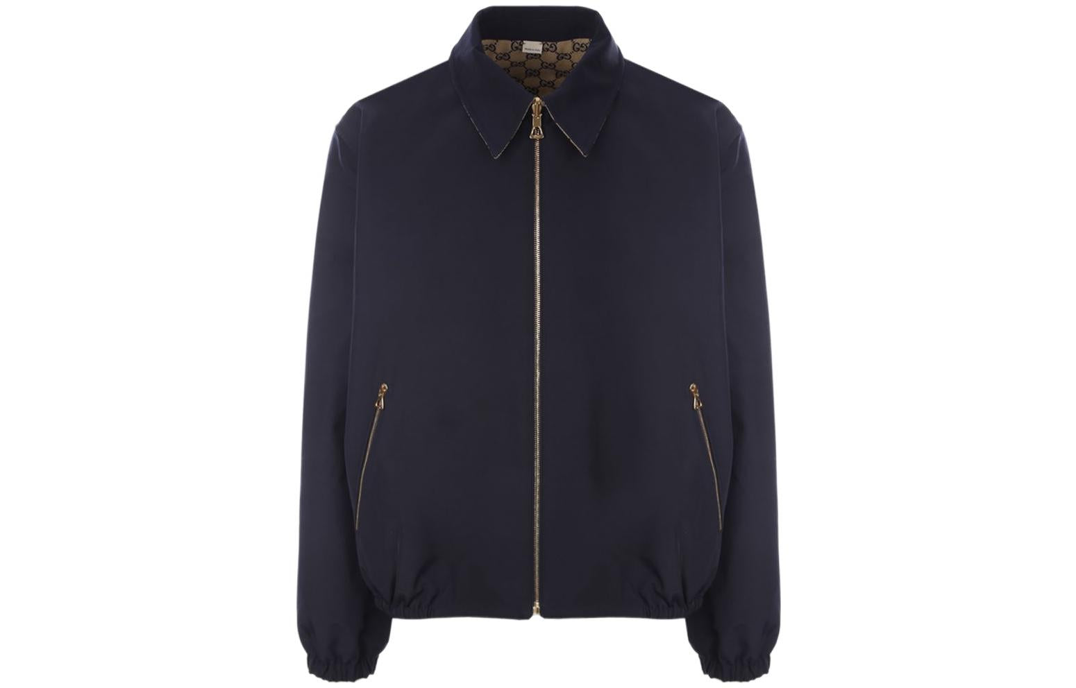 Gucci GG Polyester Reversible Jacket 'Blue Beige' 694163-ZAI6D-4330