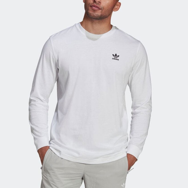 adidas originals Large Logo Printing Casual Long Sleeves White HC7111