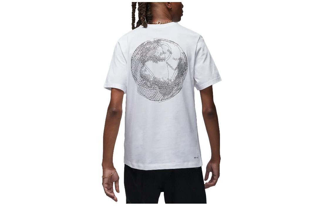 Air Jordan Dri-FIT Sport Graphic T-Shirt 'White Dark Shadow' DX9601-100