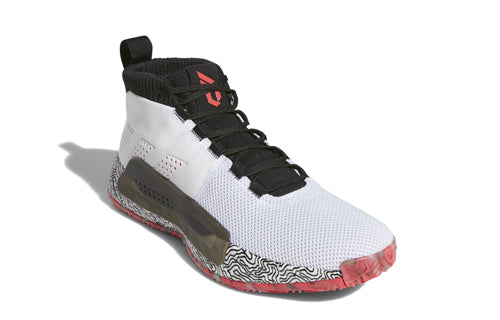 adidas D lillard 5 'White Black Red' EE4053