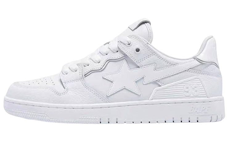 (WMNS) A BATHING APE Sk8 Sta 'Triple White' 1I70-291-010-WHITE