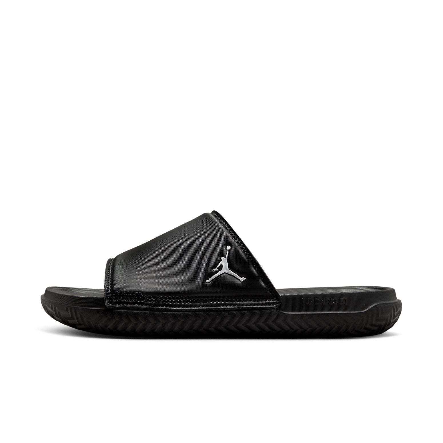 Air Jordan Play Slide 'Black Metallic Silver' DC9835-005