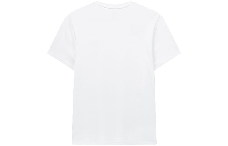 FILA Solid Color Minimalistic Logo Embroidered Short Sleeve White F11M028136F-WT