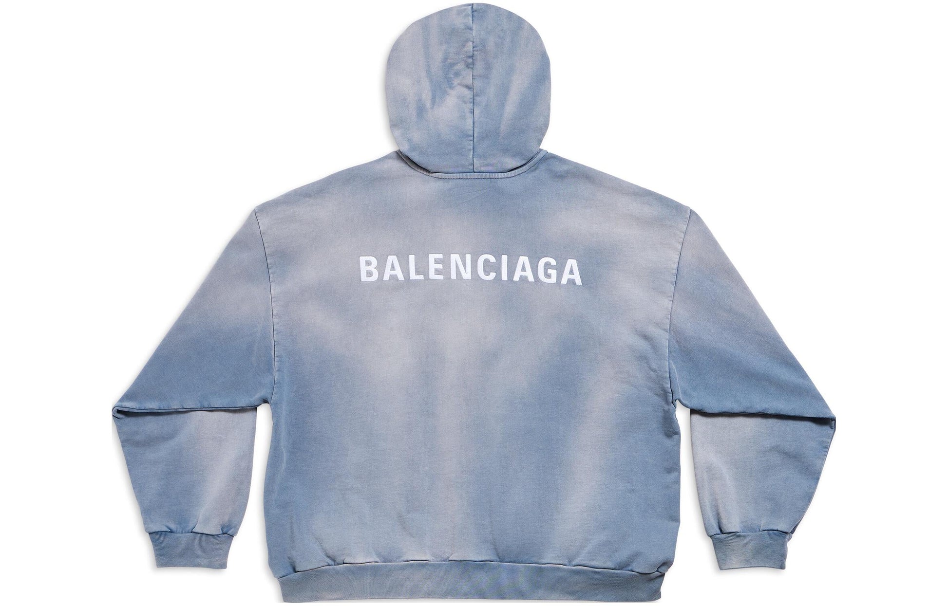 Balenciaga Back Hoodie 'Blue' 767877TPVK24313