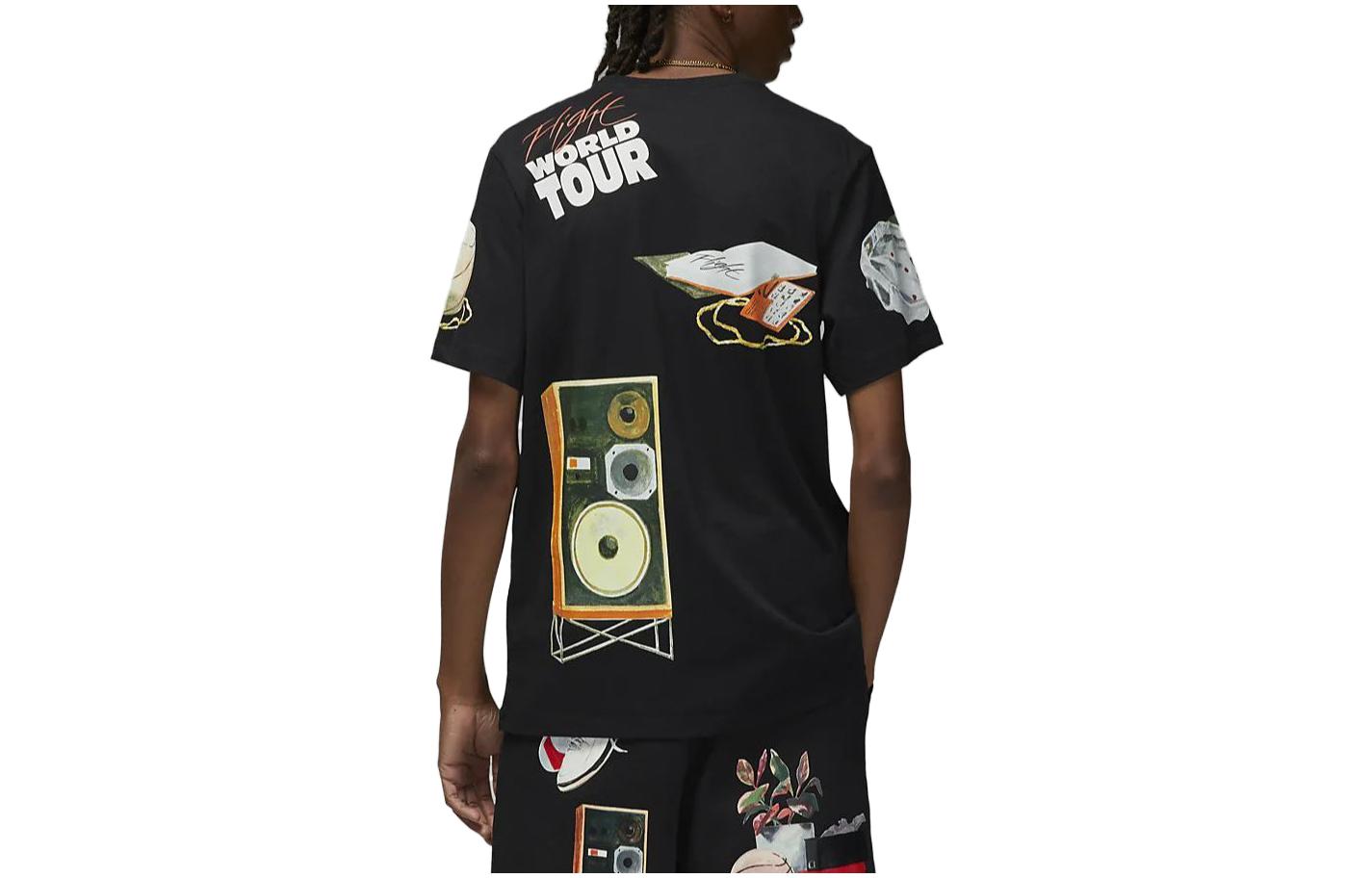 Air Jordan Artist Series By Jacob Rochester Graphic T-Shirt 'Black' DQ7378-010