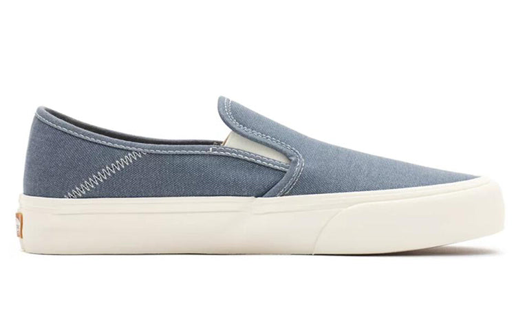 Vans slip-on Breathable Lightweight Wear-Resistant Low Top Casual Skate Shoes Denim Blue VN0A5HYQA01