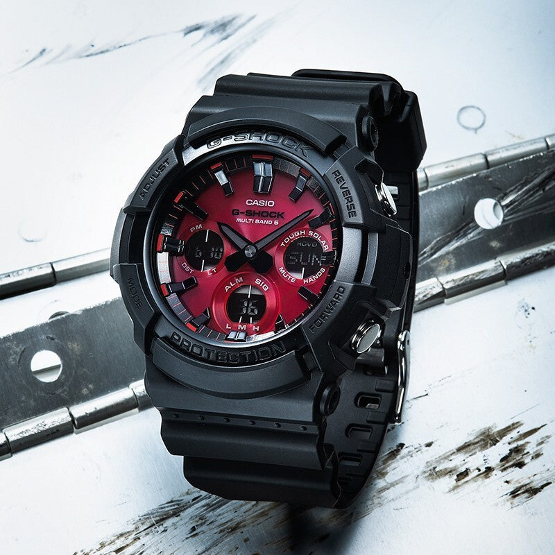 CASIO G-Shock Analog-Digital 'Black Red' GAS-100AR-1A