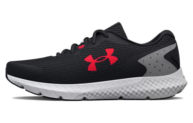 Under Armour Charged Rogue 3 Extra Wide Running Shoes 'Black Grey Red' 3026020-001