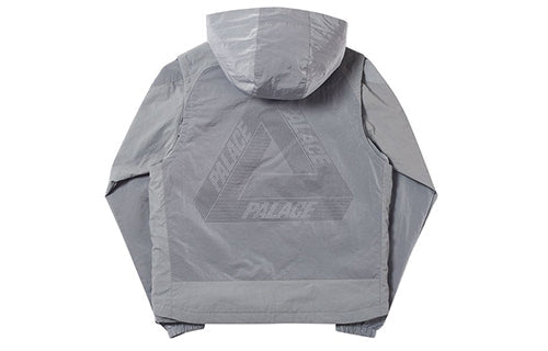 PALACE IRIDESCENT Jacket+VEST GREY Cargo Jacket vest Unisex Gray P19SS003