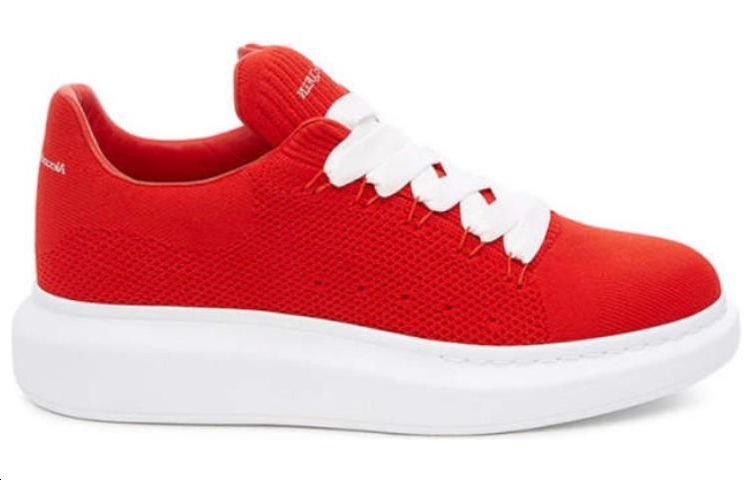 Alexander McQueen Wedge Sole Knit Sneaker 'Flame Red' 553783W4I906418