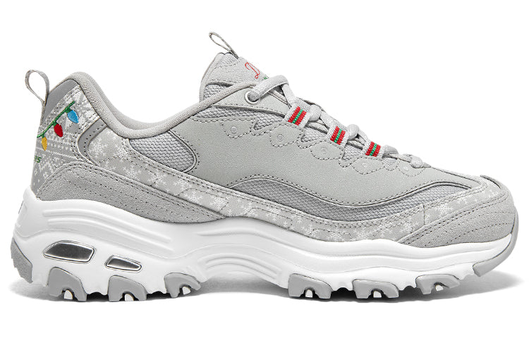 (WMNS) Skechers D'Lites 1.0 'Christmas Edition - Grey Multicolor' 150037-GYMT