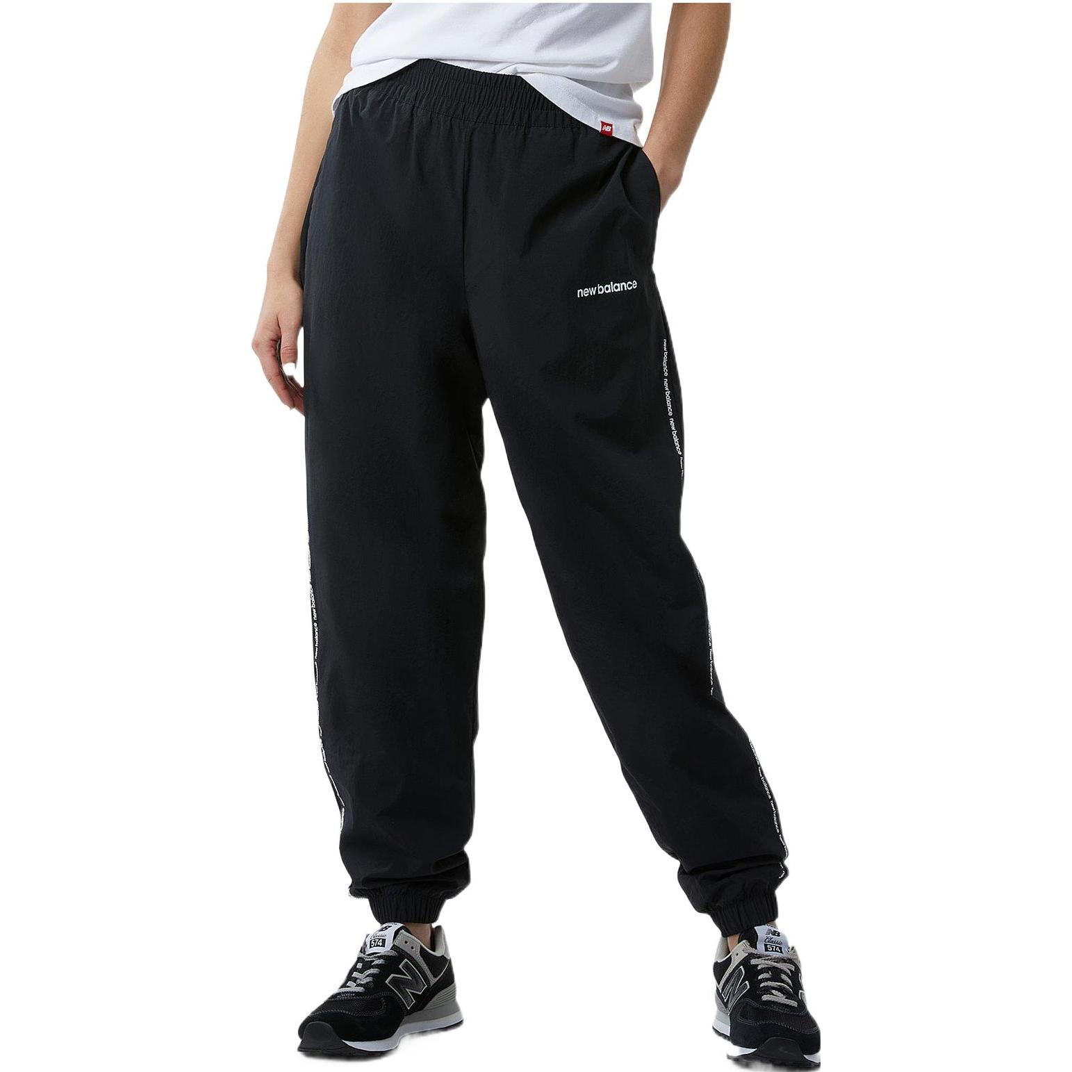 (WMNS) New Balance Magnify Essentials Tricot Lined Pants Asia Sizing 'Black' WP23517-BK