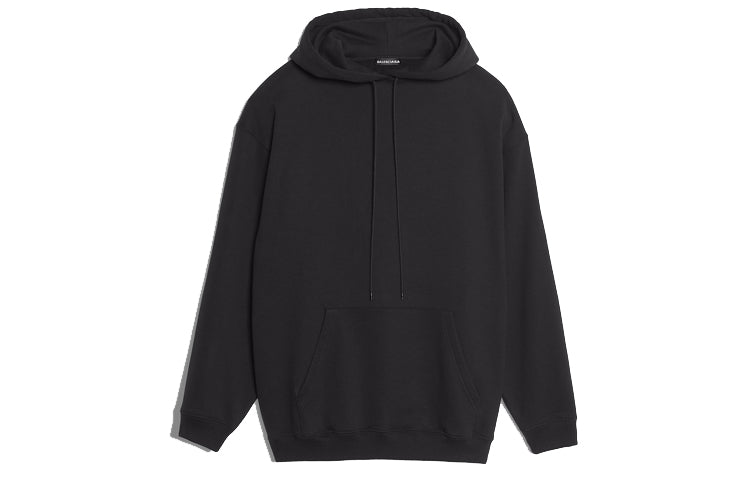 Men's Balenciaga Back Large Logo Printing Black 556143TAV371000