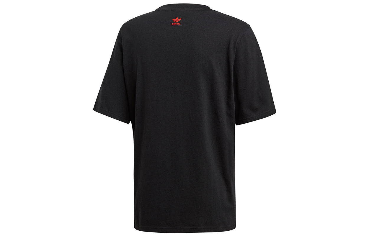 adidas originals V Day Tee Casual Sports Love Breathable Short Sleeve Black FH7885