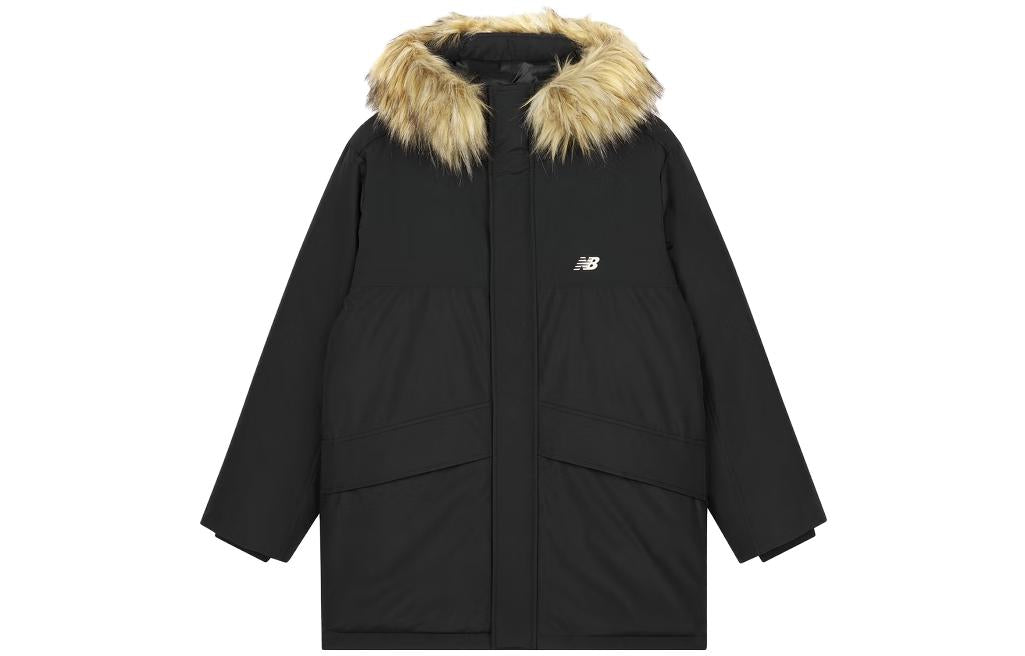 New Balance Warm Long Parka Jacket Asia Sizing 'Black' AMJ33330-BK