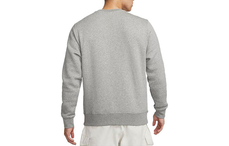 Men's Nike Alphabet Printing Round Neck Pullover Gray DR8034-063
