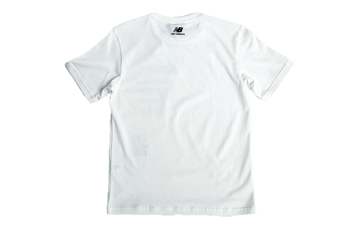 (WMNS) New Balance daisy Printing Loose Short Sleeve White NEA38023-WT